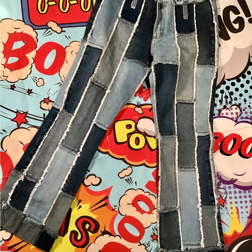 Y2K patchwork jeans Zana di